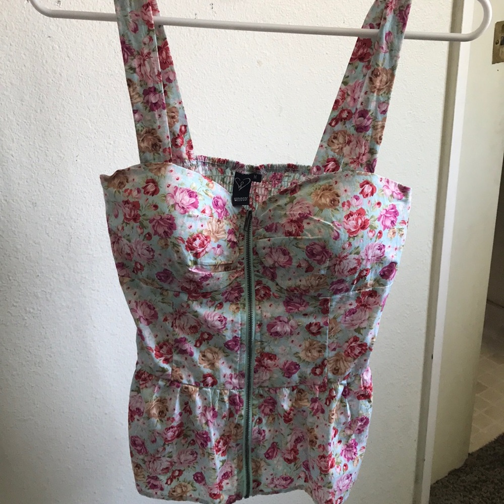 Flower printed top